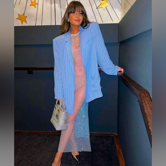 Zara sheer rhinestone dress - Picture 5 of 12